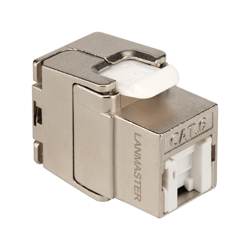 Модуль Keystone ToolLess, RJ45, экранированный, кат.6, со встроенной шторкой, 180 градусов